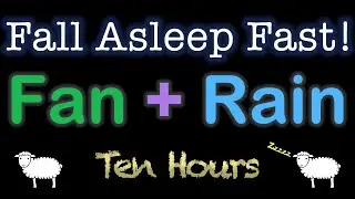 The BEST Box Fan and Rain Noise - No Mid-roll Ads
