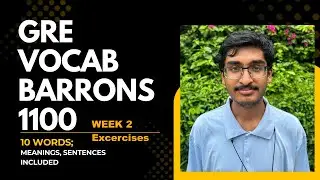 Vocab | Barrons 1100 | Week 2 Review | Vocabulary Building Tutorial
