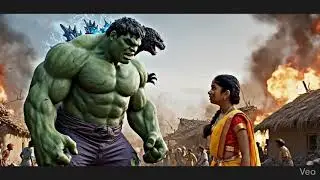 Hulk save the village From Godzilla
