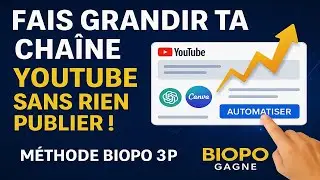 🎯 &ldquo;Comment faire grandir ta cha&icirc;ne YouTube automatis&eacute;e &rdquo;Avec le style et le branding BIOPO Gagne