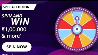 Amazon Special Edition Spin And Win Quiz Answer Today l Amazon Quiz Answers Today l Amazon All Quiz