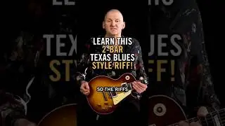 Learn This 2-Bar Texas Blues Style Riff! #gibsonapp #guitar #blues