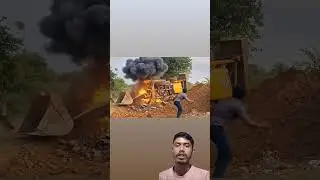 JCB mein current lagne se JCB blast hua
