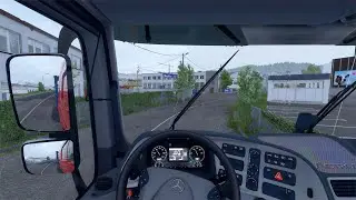 Mercedes Interior Realism | Rainy Logistics Run | ETS2 | Speedy Gamerz