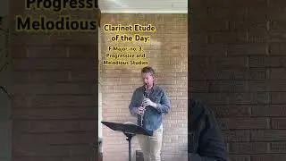 #Clarinet Etude of the Day: F Major no. 3, from Progressive and Melodious Studies. #music