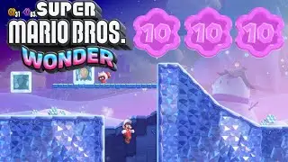 Super Mario Bros Wonder - Outmaway Valley All Purple Flower Coin Locations