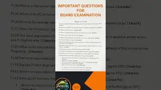 Important question of Ac Circuit for Board Examination 2025 #shorts #physics #boardexam