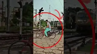 Stupid boy Infront of running train 😱 #shorts #viral
