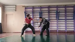 Длинный меч но дати против копья (No dati vs Spear)