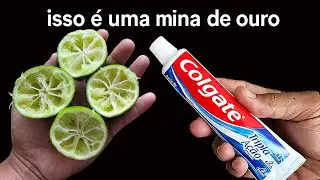 Morria e não sabia: É só usar LIMÃO com CREME DENTAL e não precisa mais pagar uma fortuna