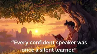 Every confident speaker was once a silent learner. Motivational Video. Learn Communication Skills.
