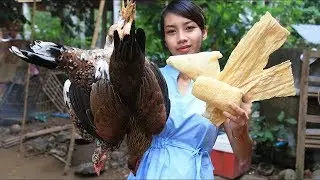 Yummy cooking Khmer food recipe / Cooking skills / Khmer Survival Skills