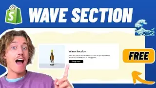 [100% FREE] Add this Wave Section to your Shopify in 2024 | Easiest Way