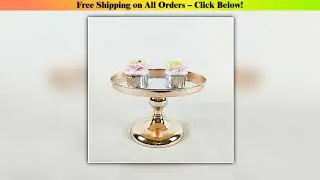 Silver&Gold  Mirror Cake Stand Electroplating Metal Cupcake  Wedding Party Dessert Table Decoration