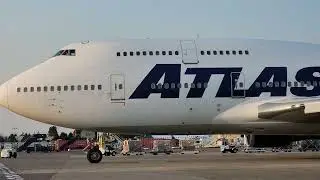 Atlas Air Passenger 747-400 Taxi 