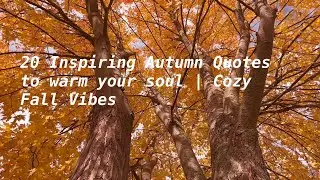 20 Inspiring Autumn Quotes to Warm Your Soul | Cozy Fall Vibes 🍂✨