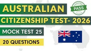 Citizenship Test Australia | Mock Test 25 | Australian Citizenship Practice Test 2026