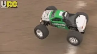 ARRMA Granite on a track, box stock 2S LiPo, no music