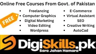 How to apply/register on DigiSkills.pk, Free Courses on Freelancing, AutoCad, Digital marketing,SEO