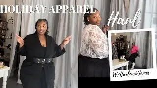 *Holiday Apparel*  Mini Fashion Haul  | Plus Size Styling Ideas | Harlow & James