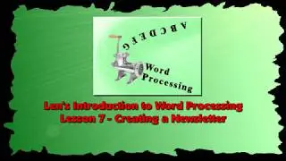 Len&rsquo;s LibreOffice Writer Tutorial LO6 Lesson 7 Video