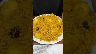 Egg Pulao ASMR Cooking #shorts #food #asmrcooking #crunchytreats #eggpulao #cooking #viral #treading