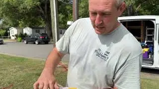 Installing a Post and Rail Sign with Foam in Lieu of Concrete