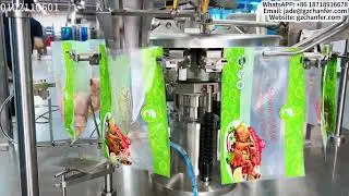 Chicken feed bag packing machine #bagpacking #productionline #factory #packagingmachine 