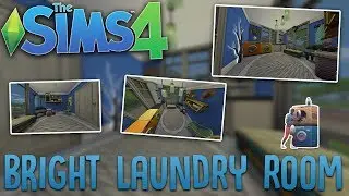 Bright Laundry Room Build | Sims 4