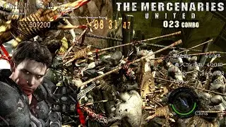 【再】🏆ガトリングクリス集落400体フルコンボ(滑車始点籠城) - PS4版バイオハザード5 マーセナリーズユナイテッド