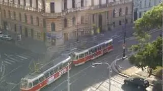Just a morning street view in Prague, CZ
