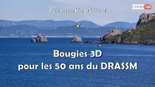 Bougies 3D pour les 50 ans du DRASSM