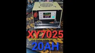 XY7024 at maximum power 20A charge the battery LIFEPO4 24V 105A