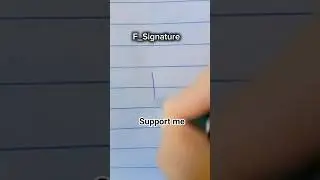 How to the signature Letter F #shorts #signaturestyle #signature #letterf #calligraphy