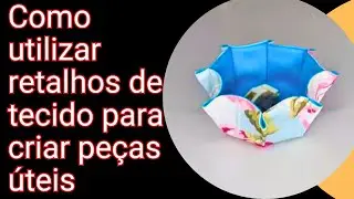 Dicas; Como Utilizar Sobras De Retalhos Para Criar Peças Úteis #costura #retalhos #retalhosdetecido