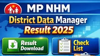 MP NHM District Data Manager Recruitment 2025 Result Out | How To Download & Check Merit List
