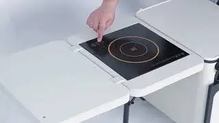 Independent Embedded Induction Cooker Module Design Of Camping Kitchen Storage Box