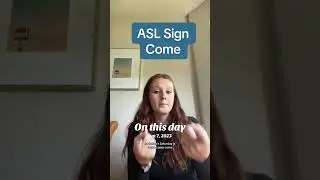 Learn How To Sign Come in ASL for Beginners | American Sign Language #shorts