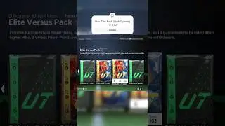 500,000 Coin Elite Versus Pack On FC 24 #fc24 #shorts #eafc24