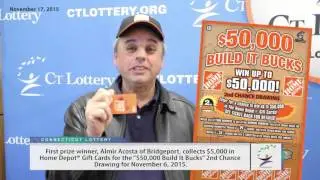 Build it Bucks 2nd Chance drawing prize winner