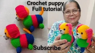 Crochet cutest puppy / dog 🐕 full tutorial for beginners . The most demanding dog toy in the market.