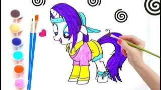 My Little Pony Rarity Drawing, Painting, Coloring for Kids and Toddlers | My Little Pony Rarity