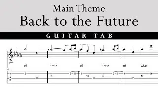 Back to the Future - Guitar tab tutorial - Main Theme