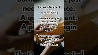 When Praying Feels Hard😭#PrayerJournal #ChristianJournal #FaithJourney #GodTime #QuietTime