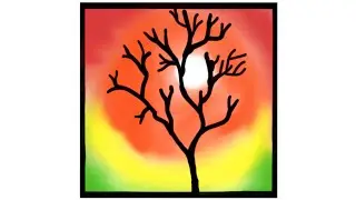 Stick Tree Art in digital(ibis paint x)