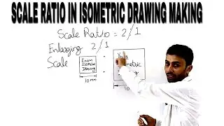 Scale Ratio In Isometric Drawing Making (Basic Engg. Drawing Video -8) By Surender Sharma