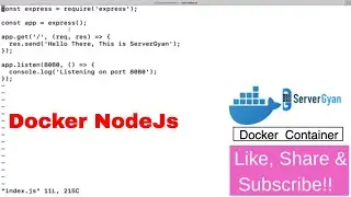 Docker NodeJs Code Setup