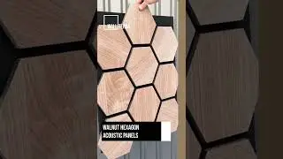 Pre-Order Hexagon Acoustic Panels For $120/Panel #wallterra #wallpanel #wallpanels #diypanelling