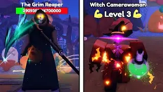 SPRAWDZAM NOWA *GODLY* WITCH CAMERAWOMAN vs NOWY HALLOWEEN BOSS w TOILET TOWER DEFENSE