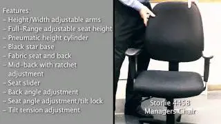 Storlie 4458 Mid-Back Managers Chair